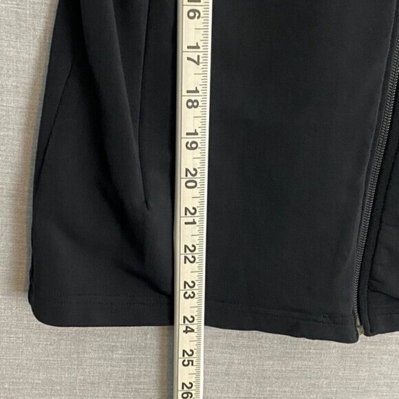 GAP Stretch Athletic Jacket Sz Large Black Full Zip Running Warm Up Sport Jacket - Picture 8 of 9